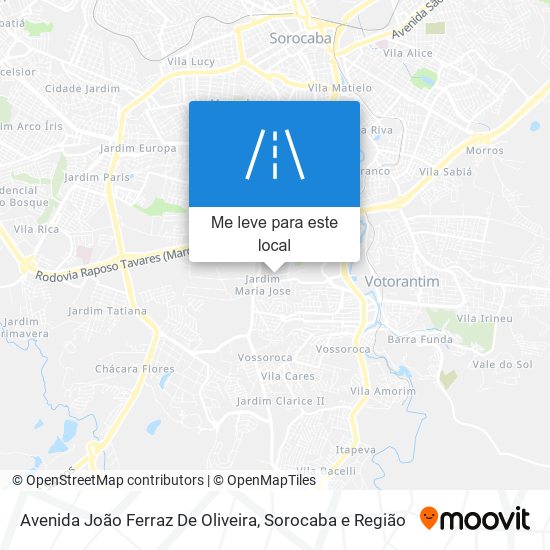 Avenida João Ferraz De Oliveira mapa