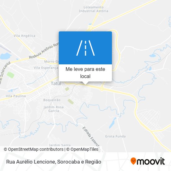 Rua Aurélio Lencione mapa
