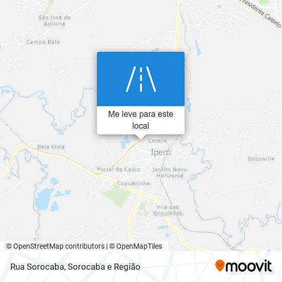 Rua Sorocaba mapa