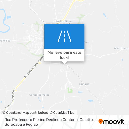 Rua Professora Pierina Deolinda Contarini Gaiotto mapa