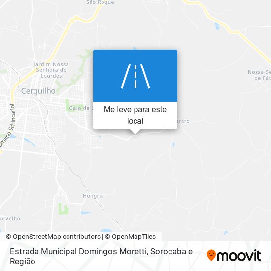 Estrada Municipal Domingos Moretti mapa