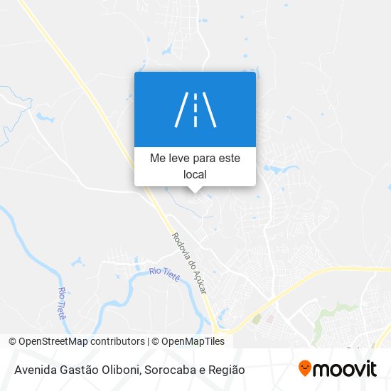 Avenida Gastão Oliboni mapa