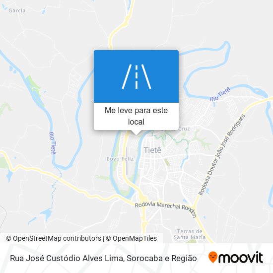 Rua José Custódio Alves Lima mapa