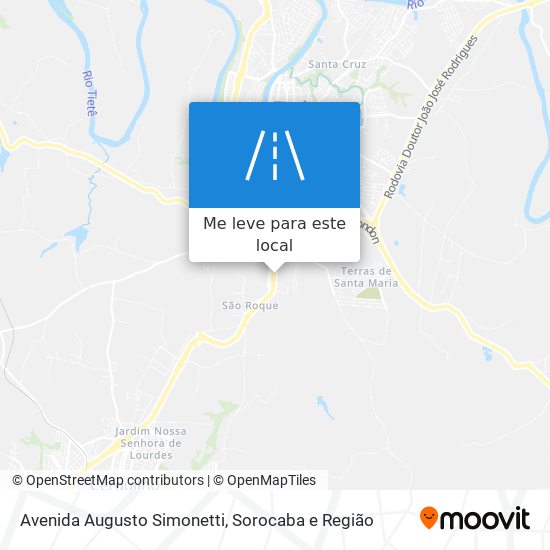 Avenida Augusto Simonetti mapa