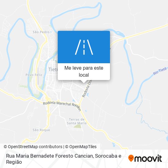 Rua Maria Bernadete Foresto Cancian mapa