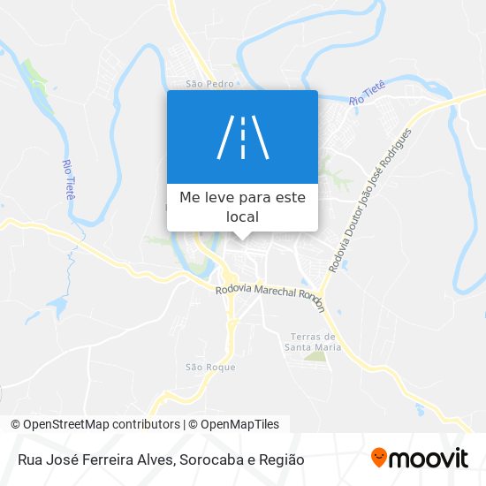 Rua José Ferreira Alves mapa