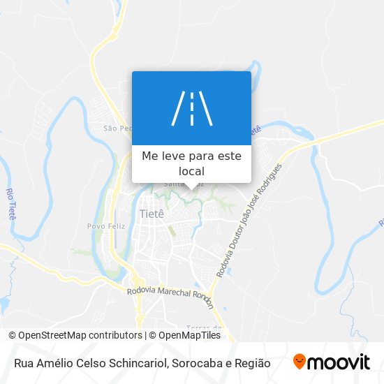 Rua Amélio Celso Schincariol mapa