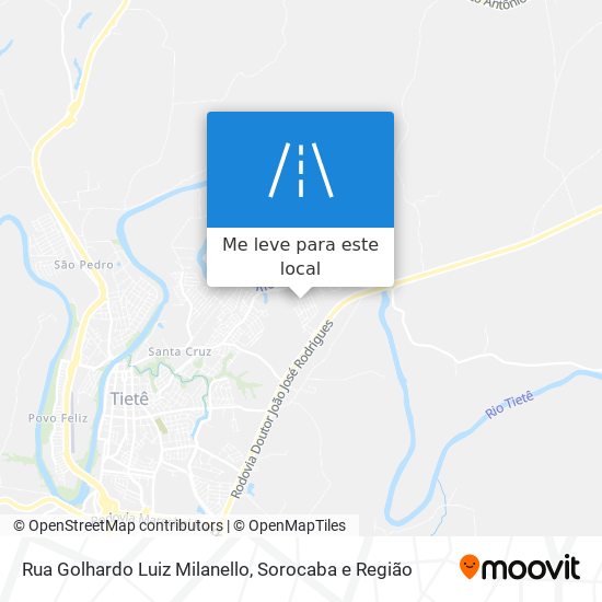 Rua Golhardo Luiz Milanello mapa