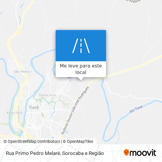 Rua Primo Pedro Melaré mapa