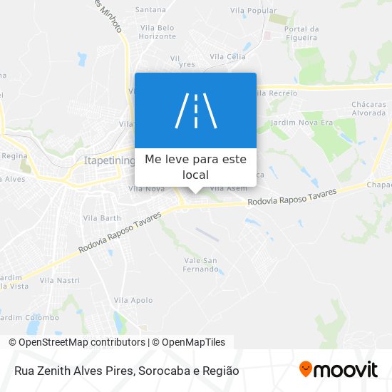 Rua Zenith Alves Pires mapa