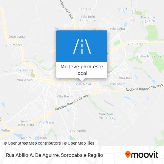 Rua Abílio A. De Aguirre mapa