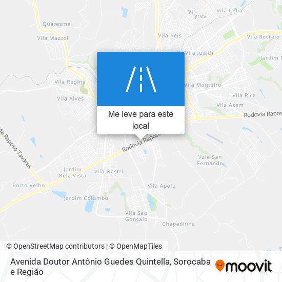 Avenida Doutor Antônio Guedes Quintella mapa