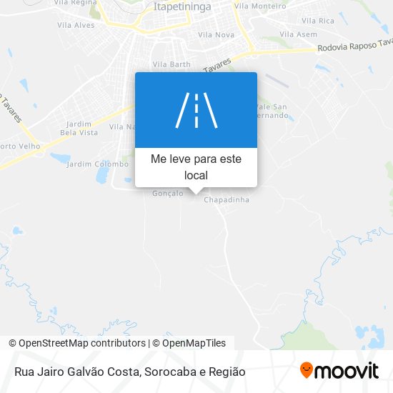 Rua Jairo Galvão Costa mapa