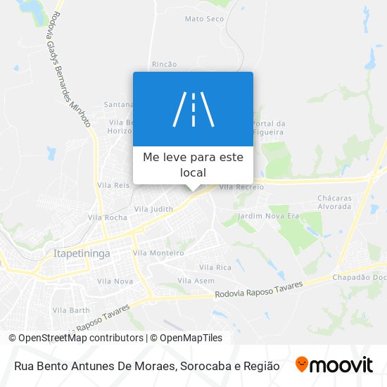 Rua Bento Antunes De Moraes mapa