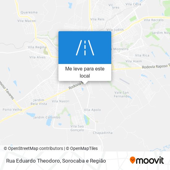 Rua Eduardo Theodoro mapa