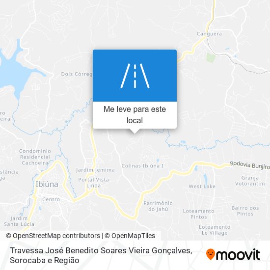 Travessa José Benedito Soares Vieira Gonçalves mapa