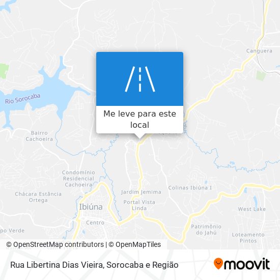 Rua Libertina Dias Vieira mapa