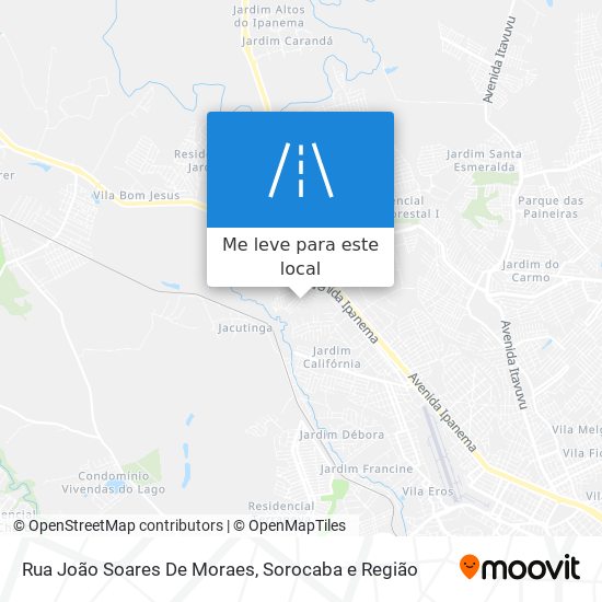 Rua João Soares De Moraes mapa