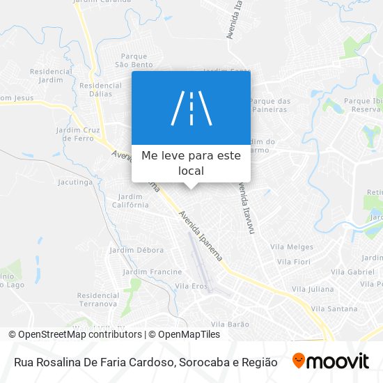 Rua Rosalina De Faria Cardoso mapa