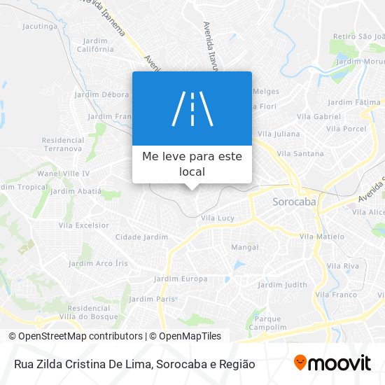 Rua Zilda Cristina De Lima mapa