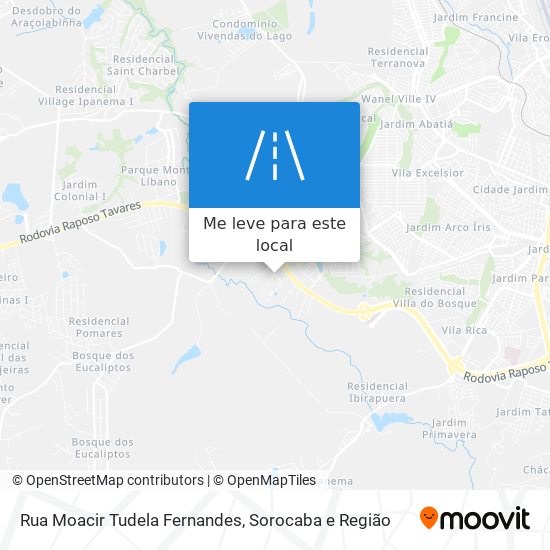 Rua Moacir Tudela Fernandes mapa