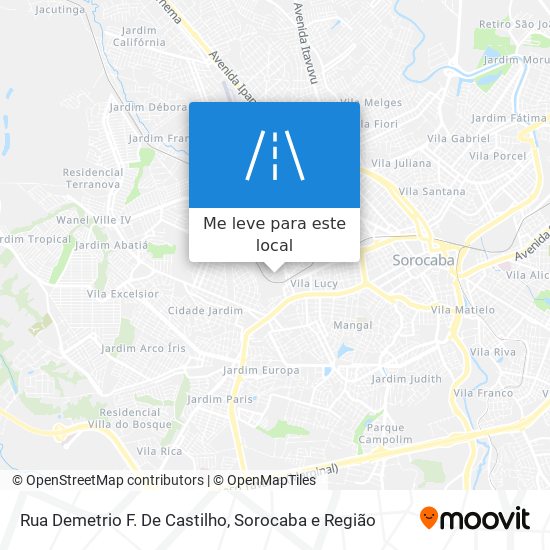 Rua Demetrio F. De Castilho mapa