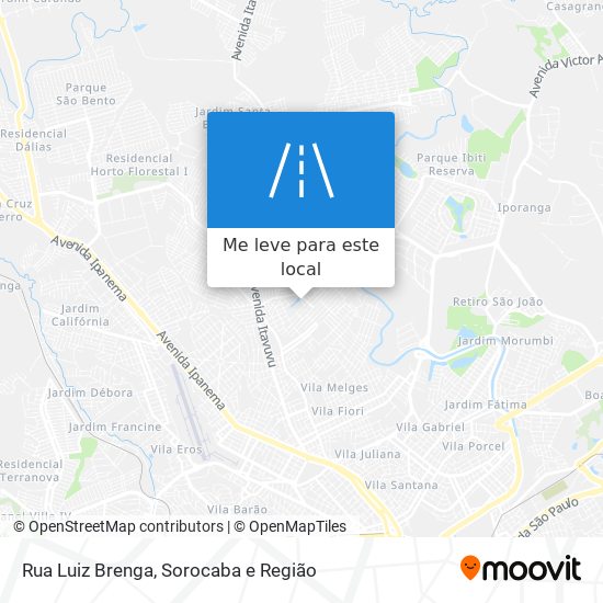 Rua Luiz Brenga mapa