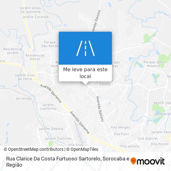 Rua Clarice Da Costa Furtuoso Sartorelo mapa