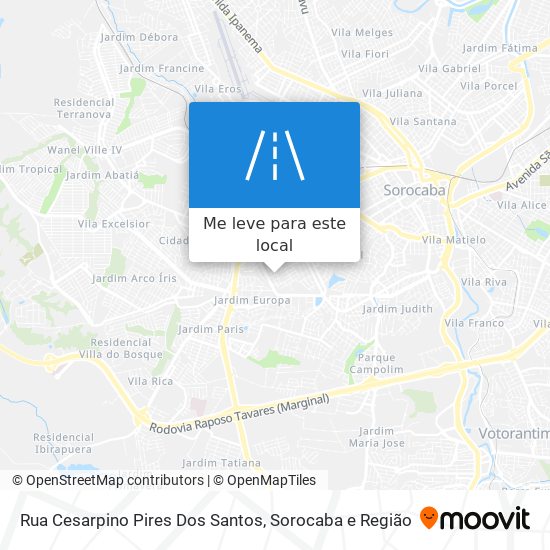 Rua Cesarpino Pires Dos Santos mapa