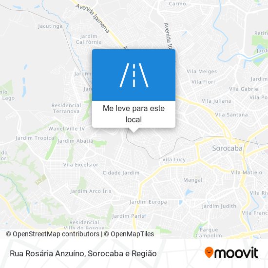 Rua Rosária Anzuíno mapa