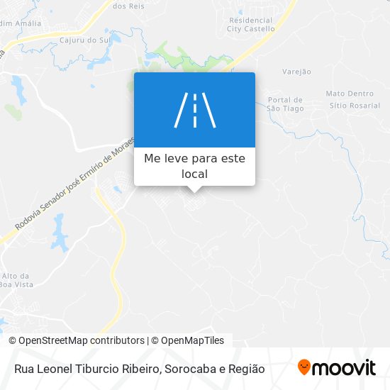 Rua Leonel Tiburcio Ribeiro mapa