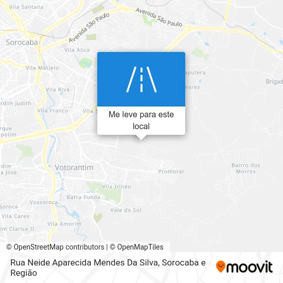 Rua Neide Aparecida Mendes Da Silva mapa