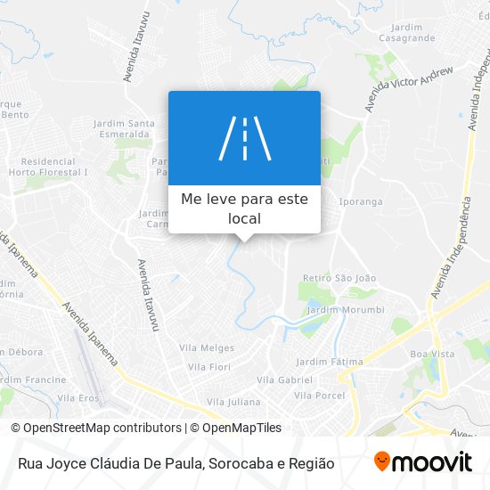 Rua Joyce Cláudia De Paula mapa