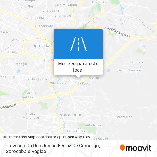 Travessa Da Rua Josias Ferraz De Camargo mapa