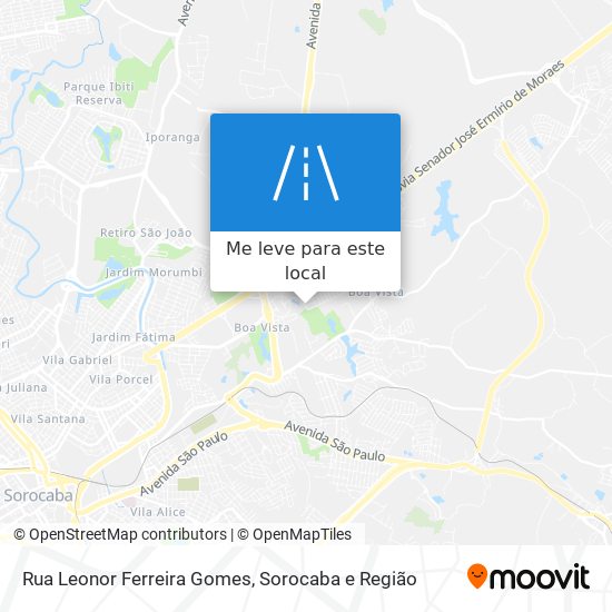 Rua Leonor Ferreira Gomes mapa