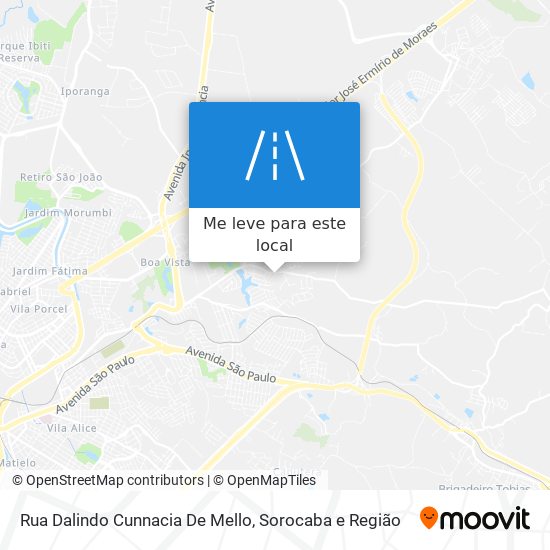 Rua Dalindo Cunnacia De Mello mapa