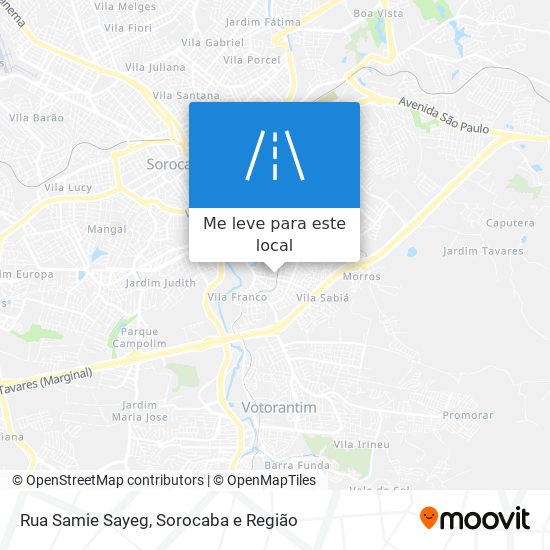 Rua Samie Sayeg mapa