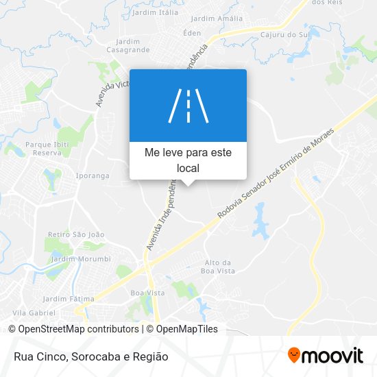 Rua Cinco mapa