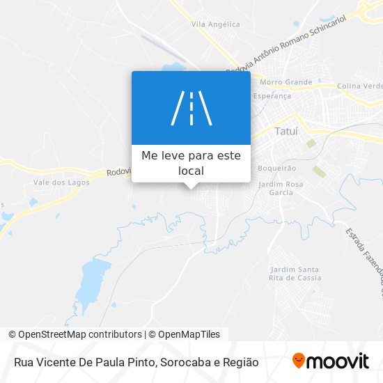 Rua Vicente De Paula Pinto mapa