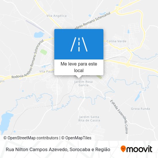 Rua Nilton Campos Azevedo mapa