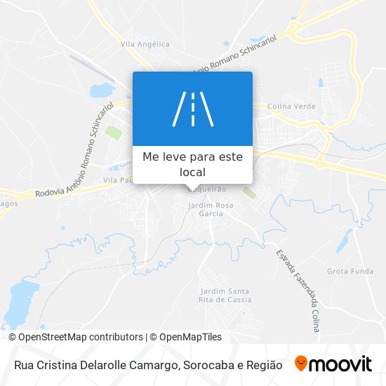 Rua Cristina Delarolle Camargo mapa