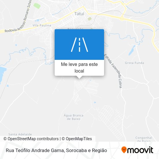 Rua Teófilo Andrade Gama mapa