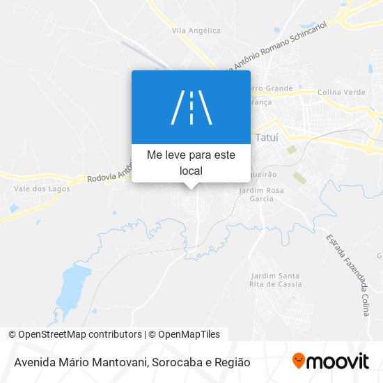 Avenida Mário Mantovani mapa