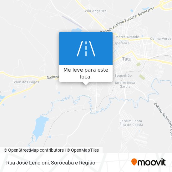 Rua José Lencioni mapa