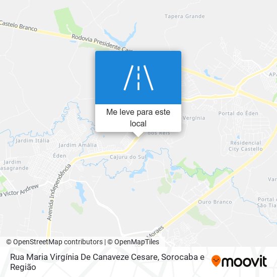 Rua Maria Virgínia De Canaveze Cesare mapa