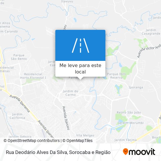 Rua Deodário Alves Da Silva mapa