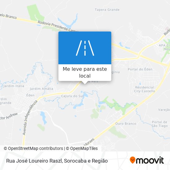 Rua José Loureiro Raszl mapa