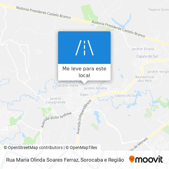 Rua Maria Olinda Soares Ferraz mapa