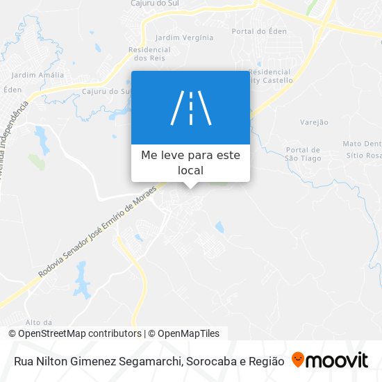 Rua Nilton Gimenez Segamarchi mapa