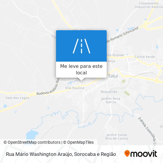 Rua Mário Washington Araújo mapa